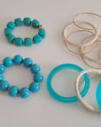 Pulseras de madera y resina