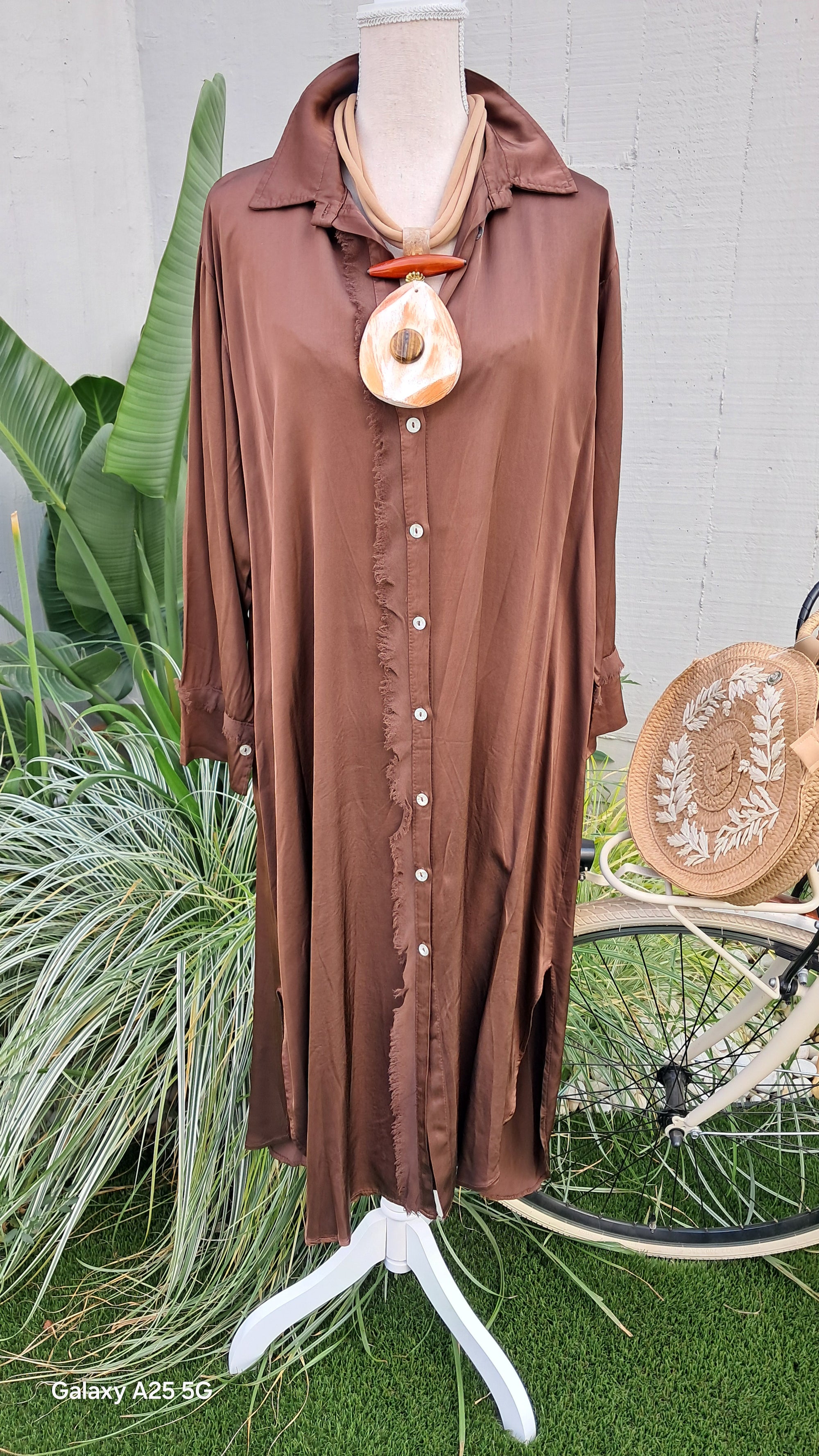 Vestido camisero.