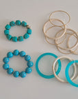 Pulseras de madera y resina