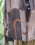 Bomber chocolate navy